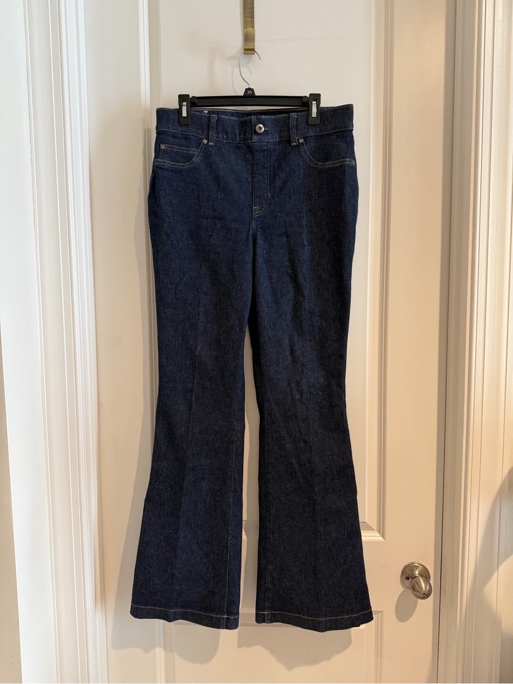 SPANX Shape Dark Indigo Flare Jeans